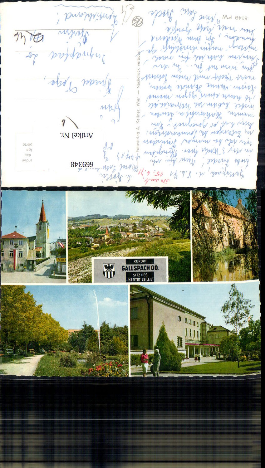 669348, Multi-image Ak Gallspach Institute Zeileis Municipal Office