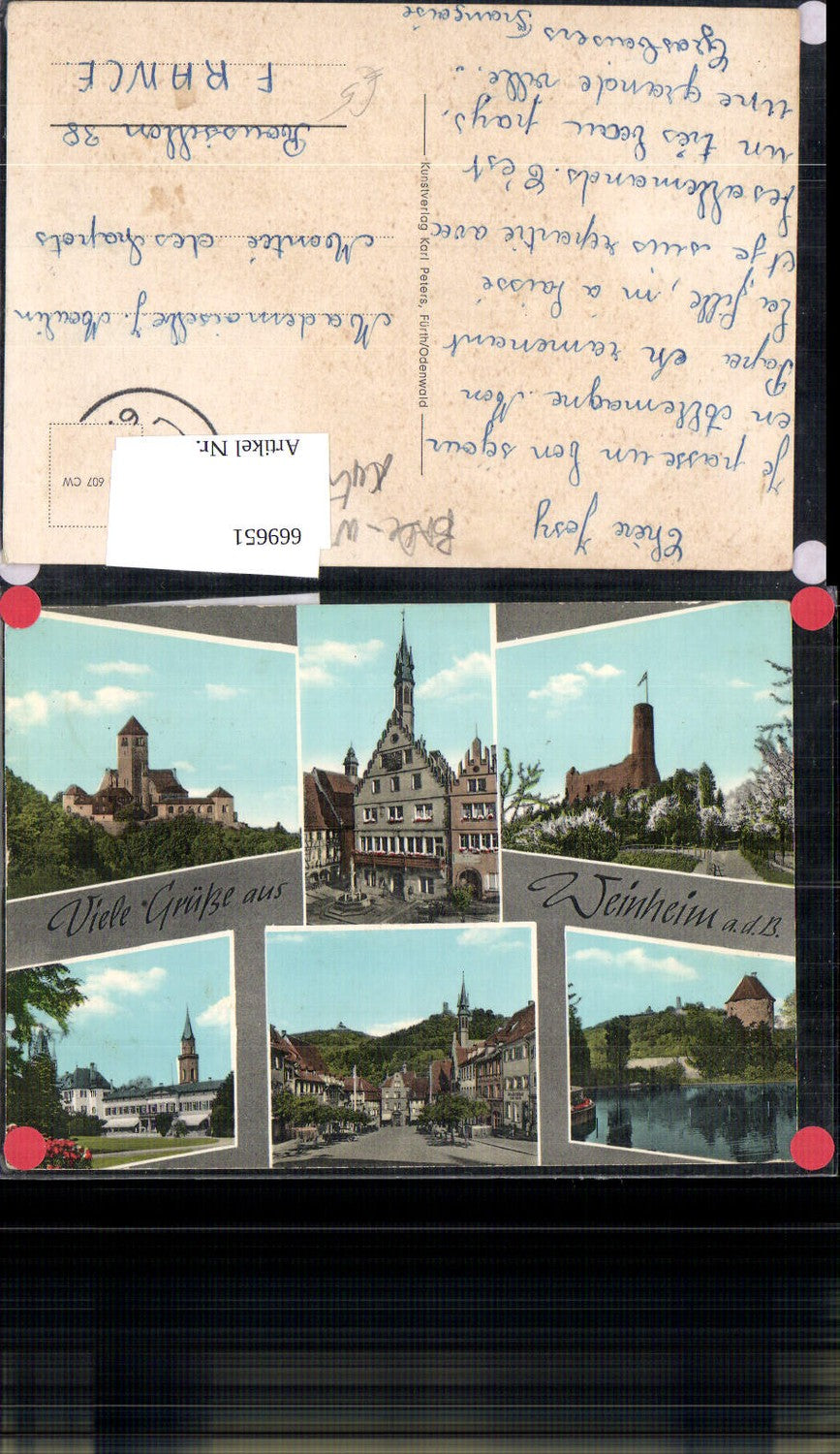 669651,Mehrbild Ak Weinheim Ansichten