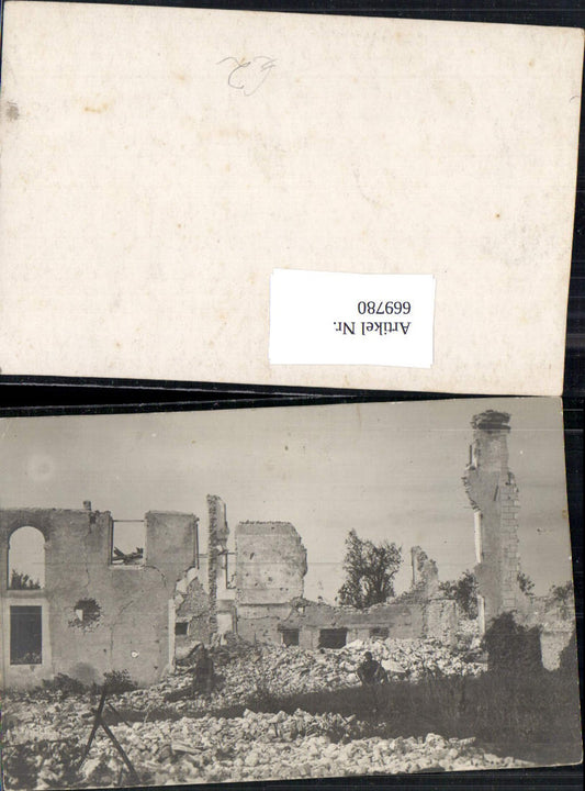 669780, View of destroyed houses, buildings, war, soldier