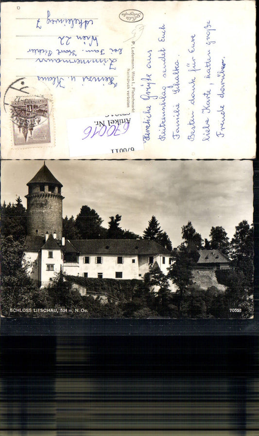 670016, Photo Ak Litschau Castle