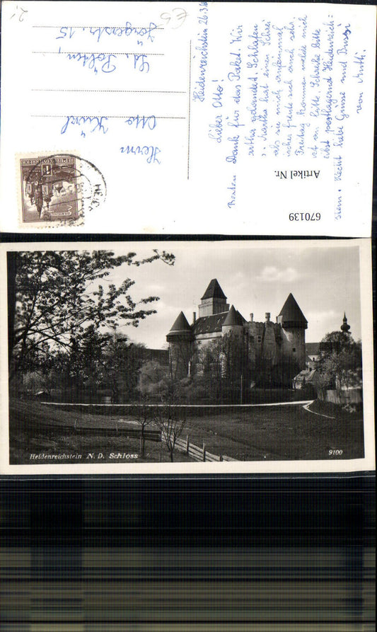 670139, Photo Ak Heidenreichstein Castle
