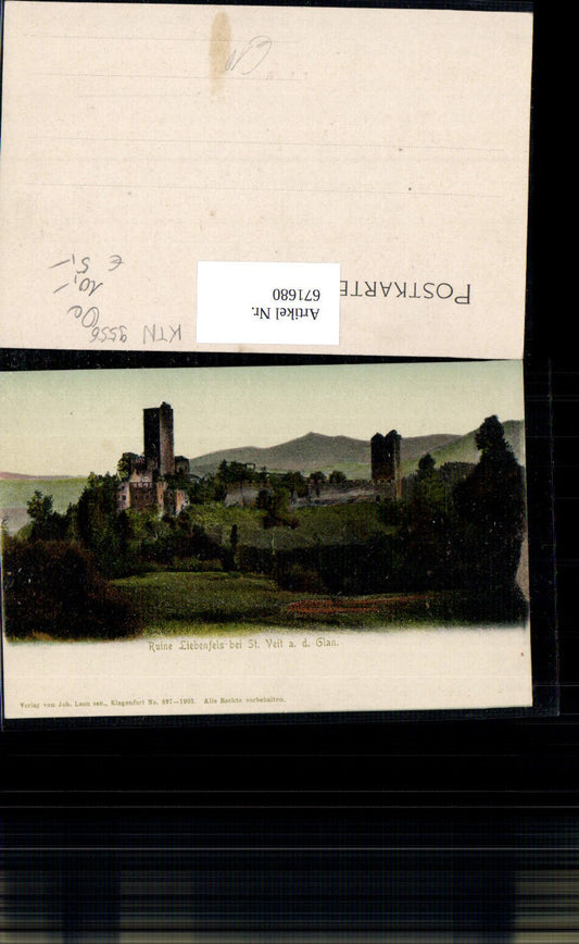 671680,Ruine Liebenfels b. St Veit a. d. Glan