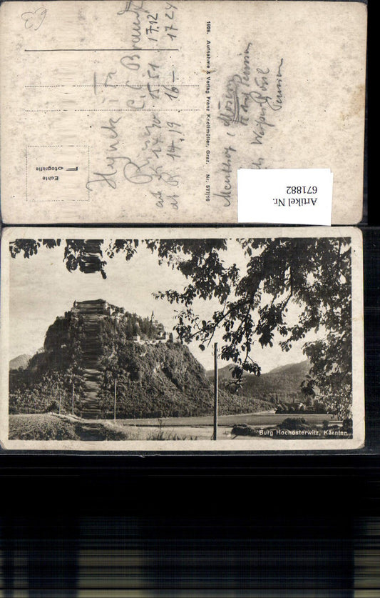 671882,Foto Ak Burg Hochosterwitz Launsdorf Sankt Georgen a. Längsee