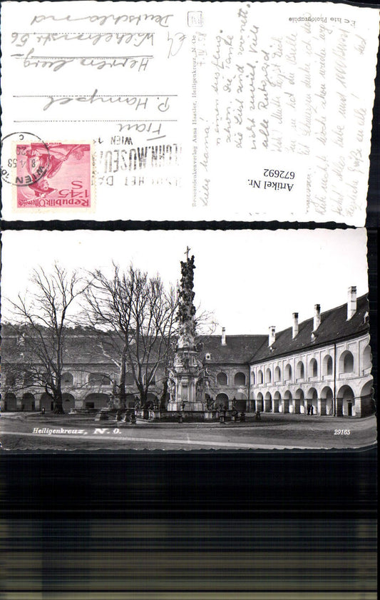 672692, Photo Ak Heiligenkreuz Abbey Trinity Column 
