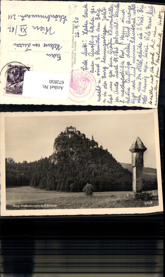 672850,Foto Ak Burg Hochosterwitz Launsdorf Sankt Georgen am Längsee