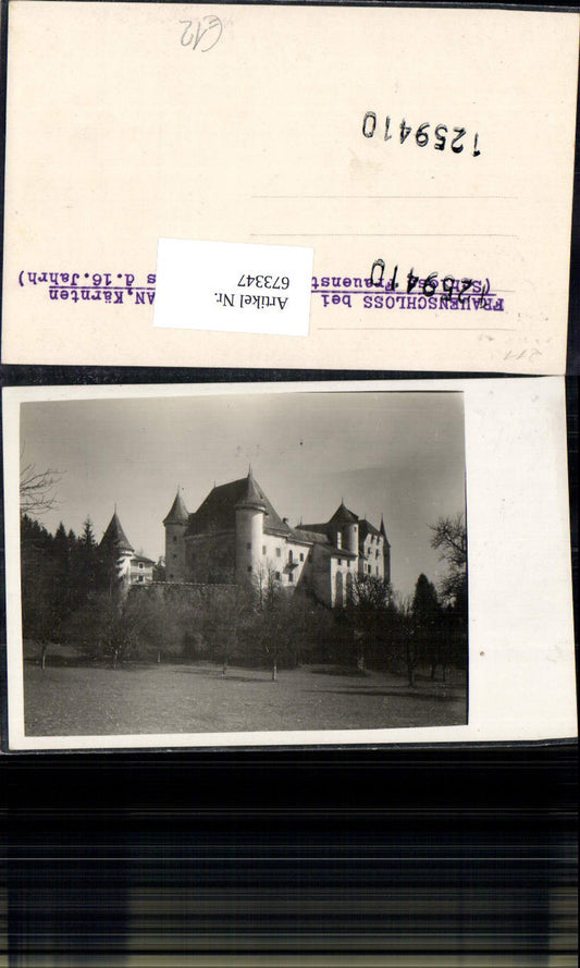 673347,Foto Ak Frauenschloss b. St Veit an der Glan