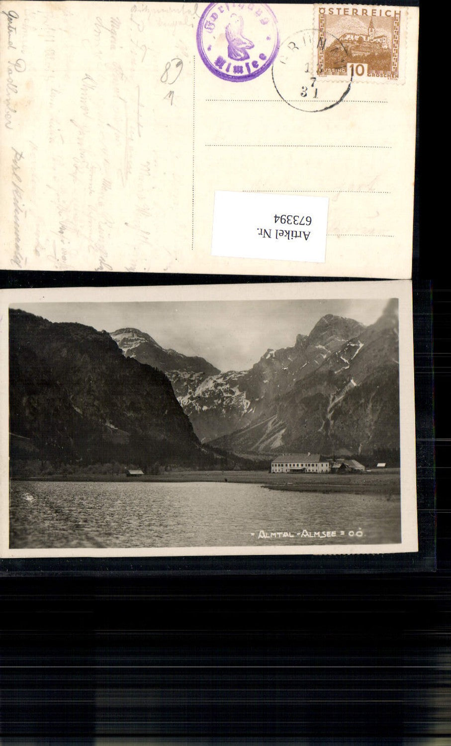 673394, Photo Ak Grünau im Almtal Almsee