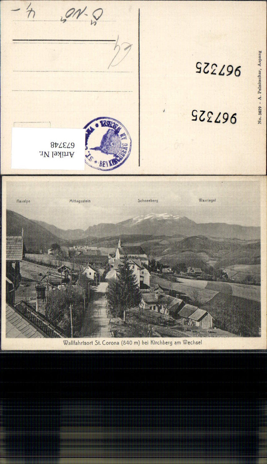 673748,Wallfahrtsort St Corona a. Wechsel