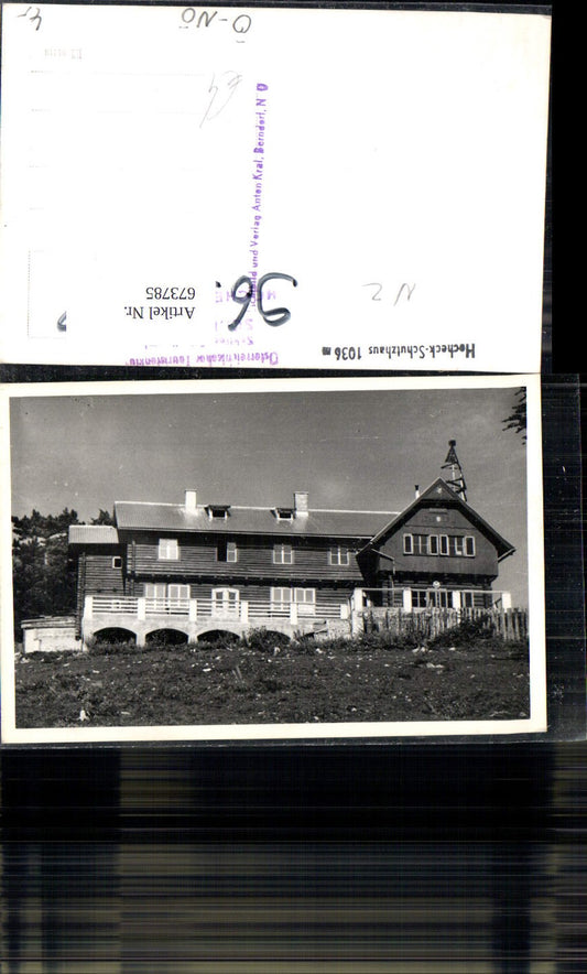 673785, Photo Ak Hocheck-Schutzhaus Furth ad Triesting 