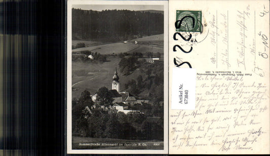 673840, Photo Ak Altenmarkt im Yspertal Municipality of Yspertal View of the church