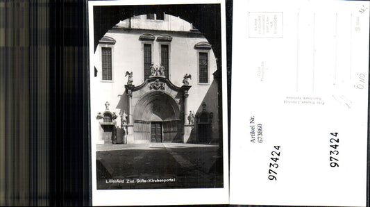 673860, Photo Ak Lilienfeld Abbey Church Portal