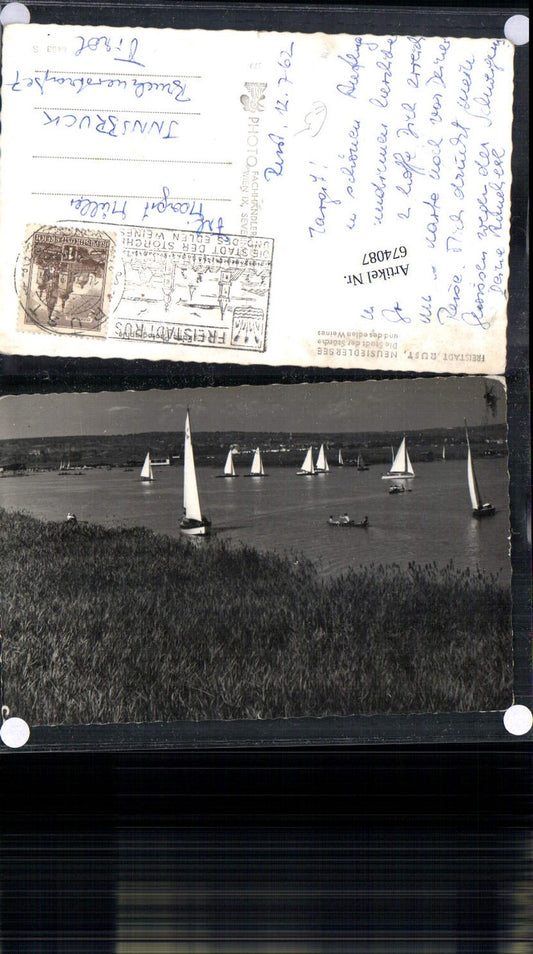 674087, Rust on Lake Neusiedl, sailing ship