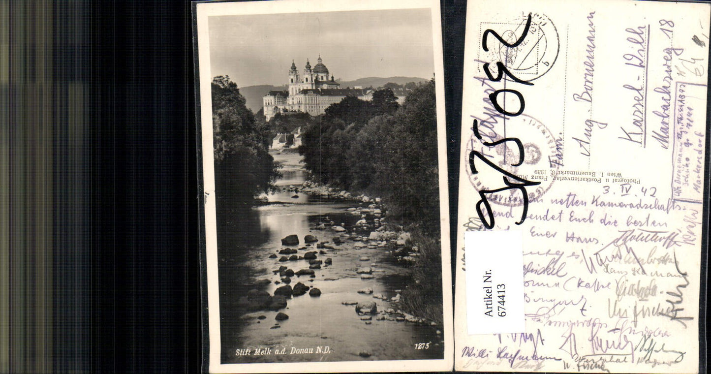 674413, Melk on the Danube field post