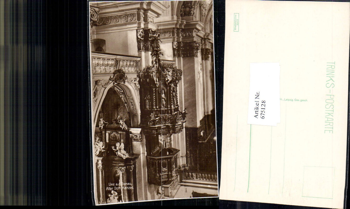 675128, Linz an der Donau Old Cathedral Pulpit pub Trinks