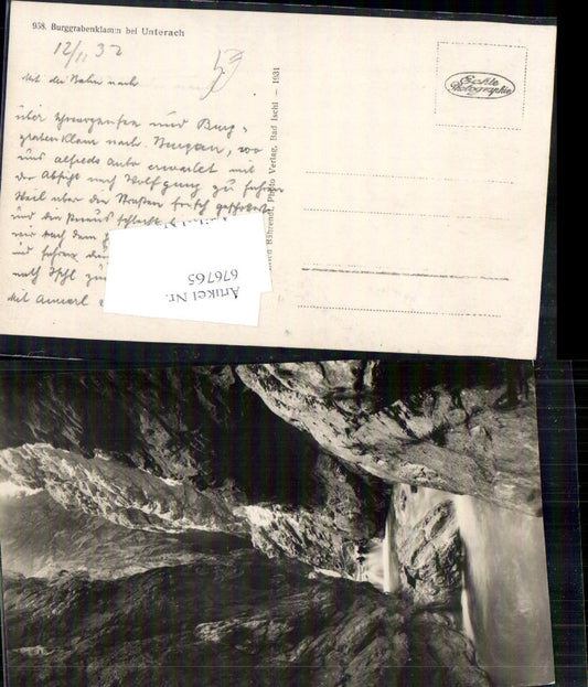 676765, Unterach am Attersee Burggrabenklamm Waterfall