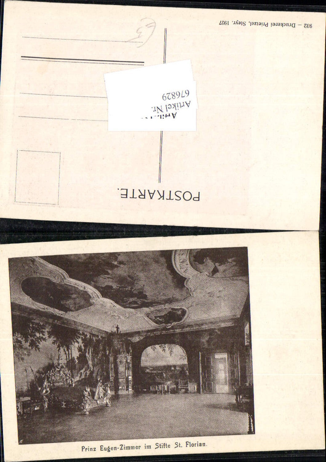 676829, St. Florian Prince Eugene Room