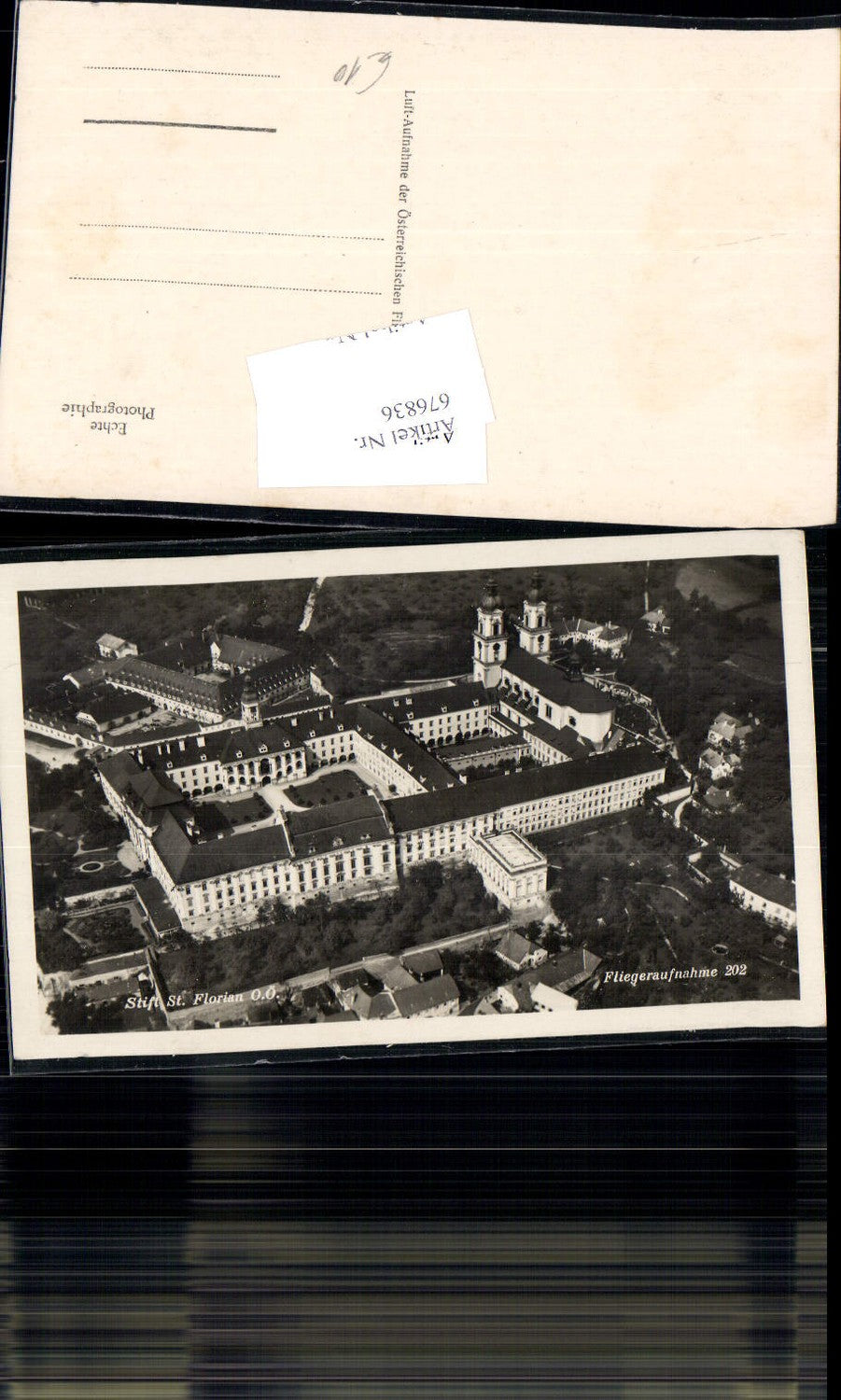 676836, rare aerial photograph of St. Florian