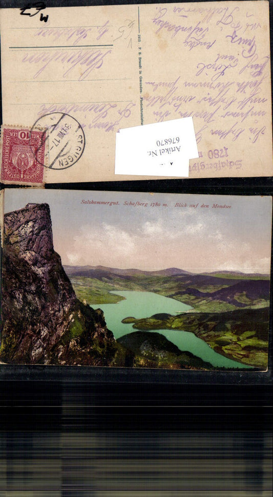 676870, Mondsee Schafberg Salzkammergut pub Brandt 1254