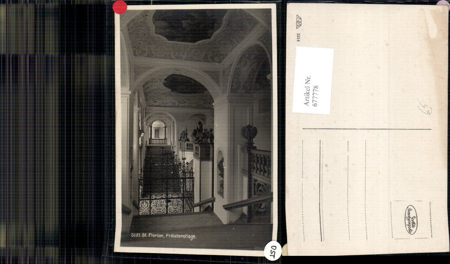 677778 St. Florian Abbey Prelates' Staircase
