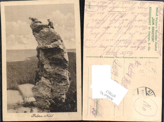 677815 Peilstein near Alland Weissenbach near Triesting, climbers, mountaineers 