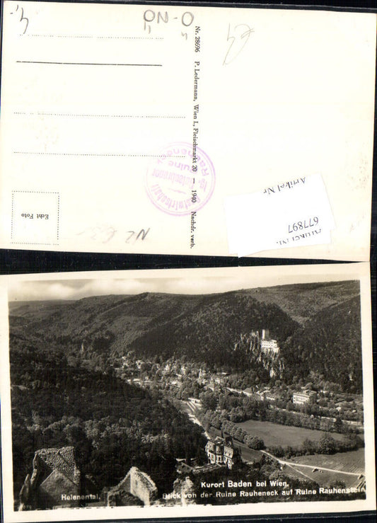677897 Baden near Vienna Helenental Rauheneck Ruin 