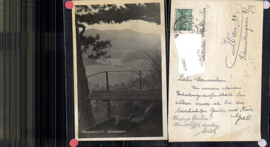 678467 great photo postcard Altenmarkt an der Triesting Steinkamperl railway post 
