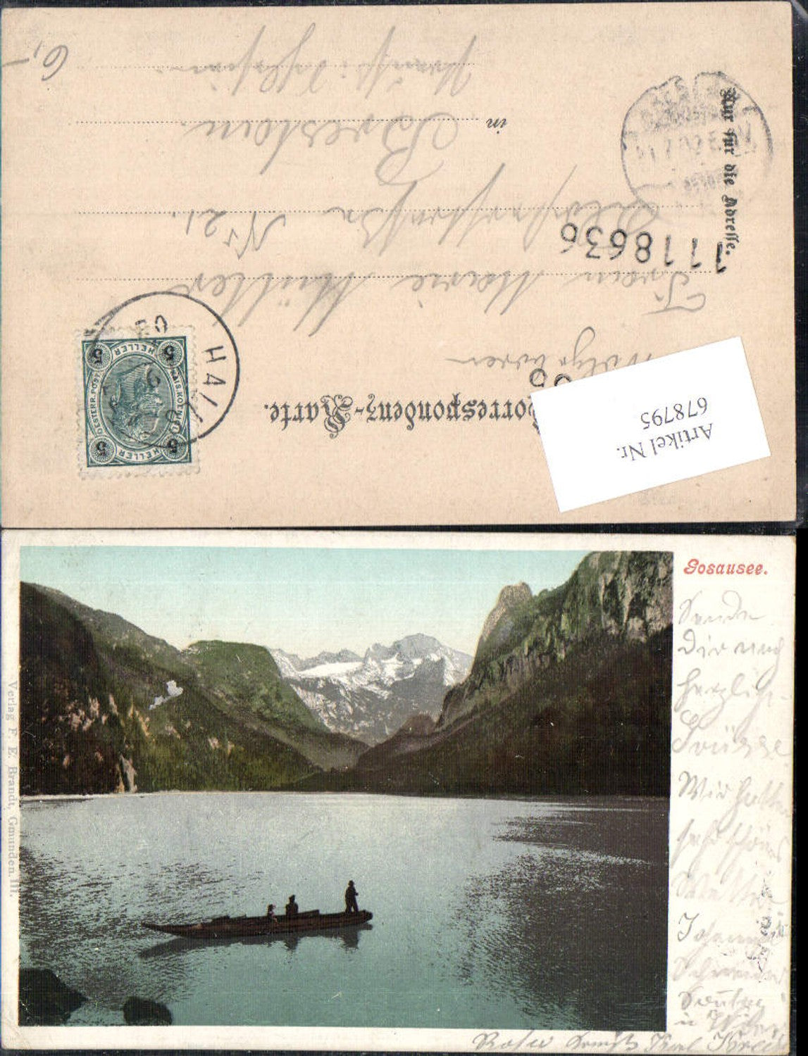 678795 Gosausee Gosau Boat pub Brandt 111