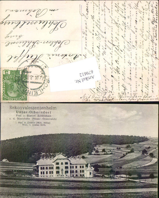 679612 Unter-Olberndorf Schleinbach ad Staatsbahn Bez. Mistelbach