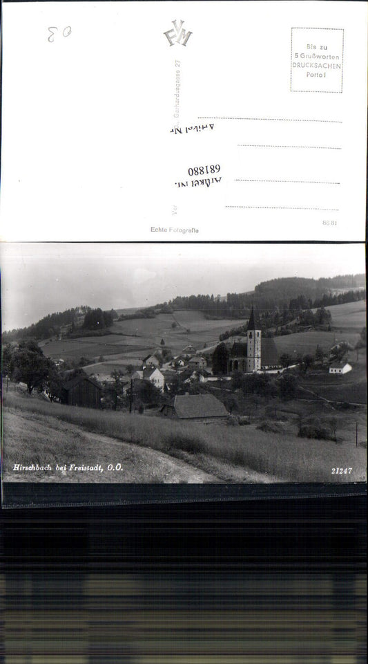 681880 seltene AK Hirschbach bei Freistadt