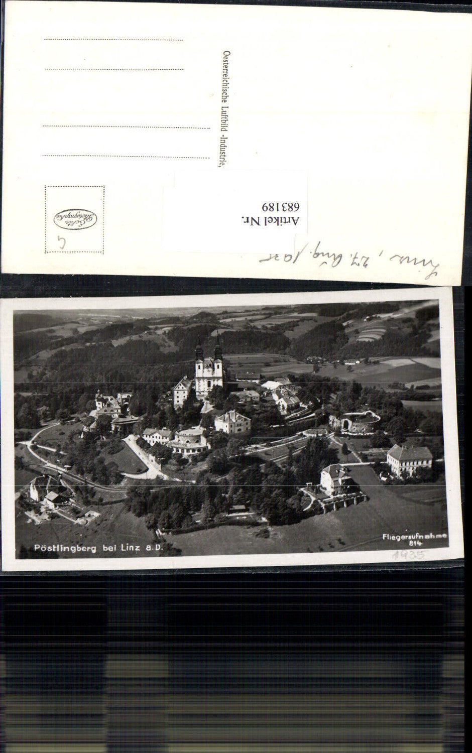 683189 Aerial photograph of Linz on the Danube, Pöstlingberg