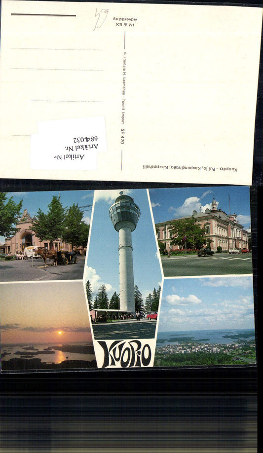 684032 Finland Kuopio Pui jo Kaupungintalo Kauppahalli
