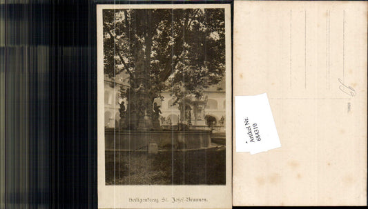 684310 Photo postcard Heiligenkreuz near Baden St. Josef Fountain 