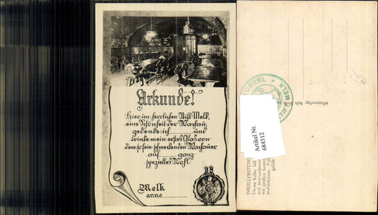 684312 Melk on the Danube Certificate Certificates AK Kellerstüberl
