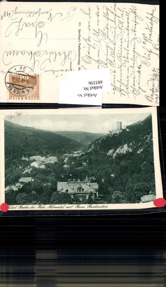 685356 Baden near Vienna Helenental Rauhenstein Ruin 