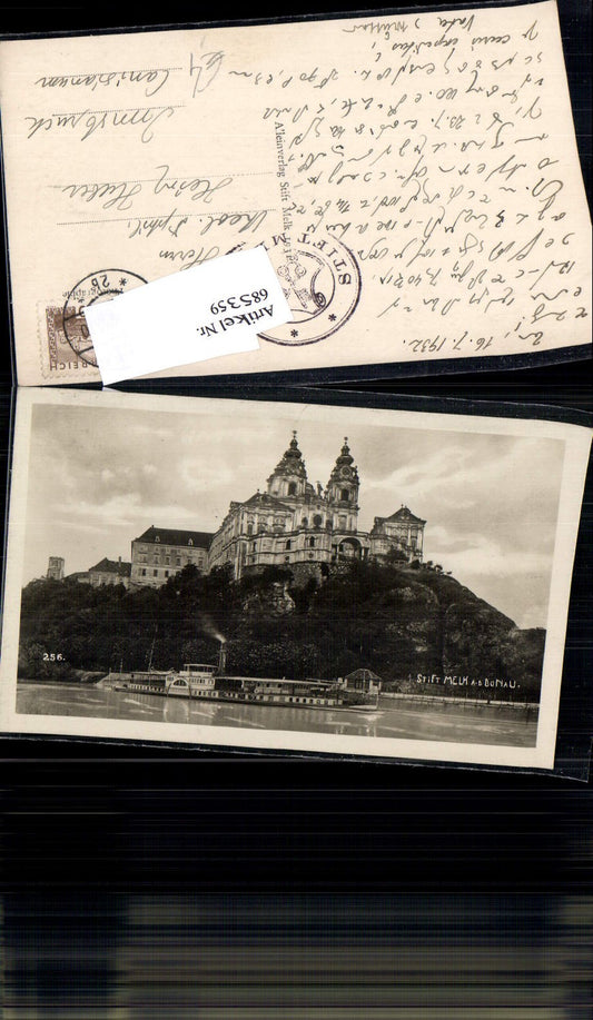 685359 Melk on the Danube, steamer ship Dürnstein