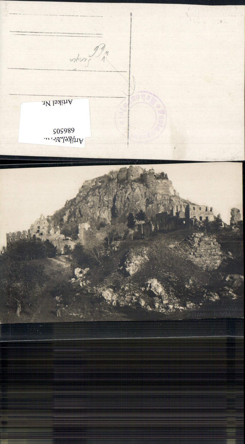 686505 Photo postcard Hohentwiel Singen Castle ruins Hegau