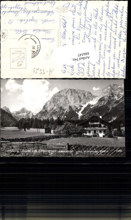 686547 Annaberg Lungötz im Lammertal Alpengasthaus Lämmerhof