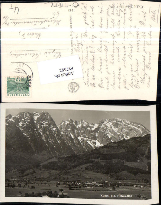 687592 Kuchl m. Hohen Göll