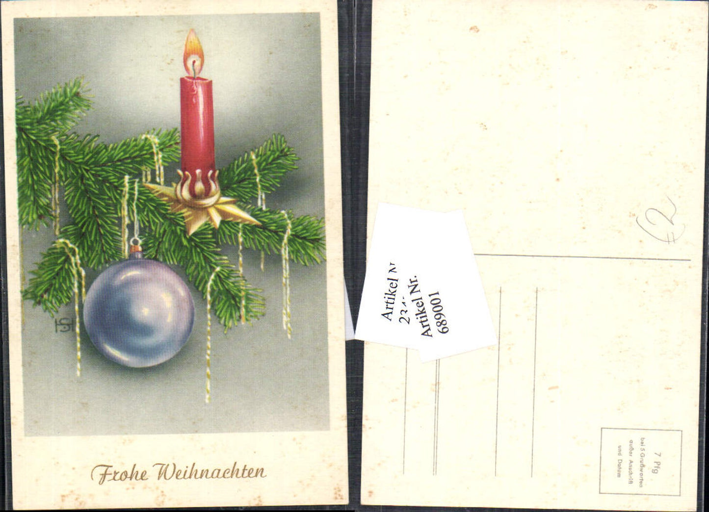 689001 Christmas Candle Christmas Tree Decoration Christmas Tree Ball