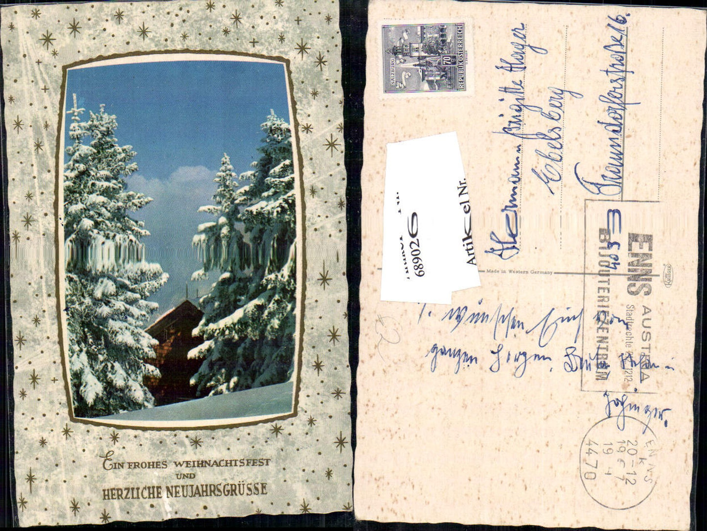 689026 Christmas snow landscape