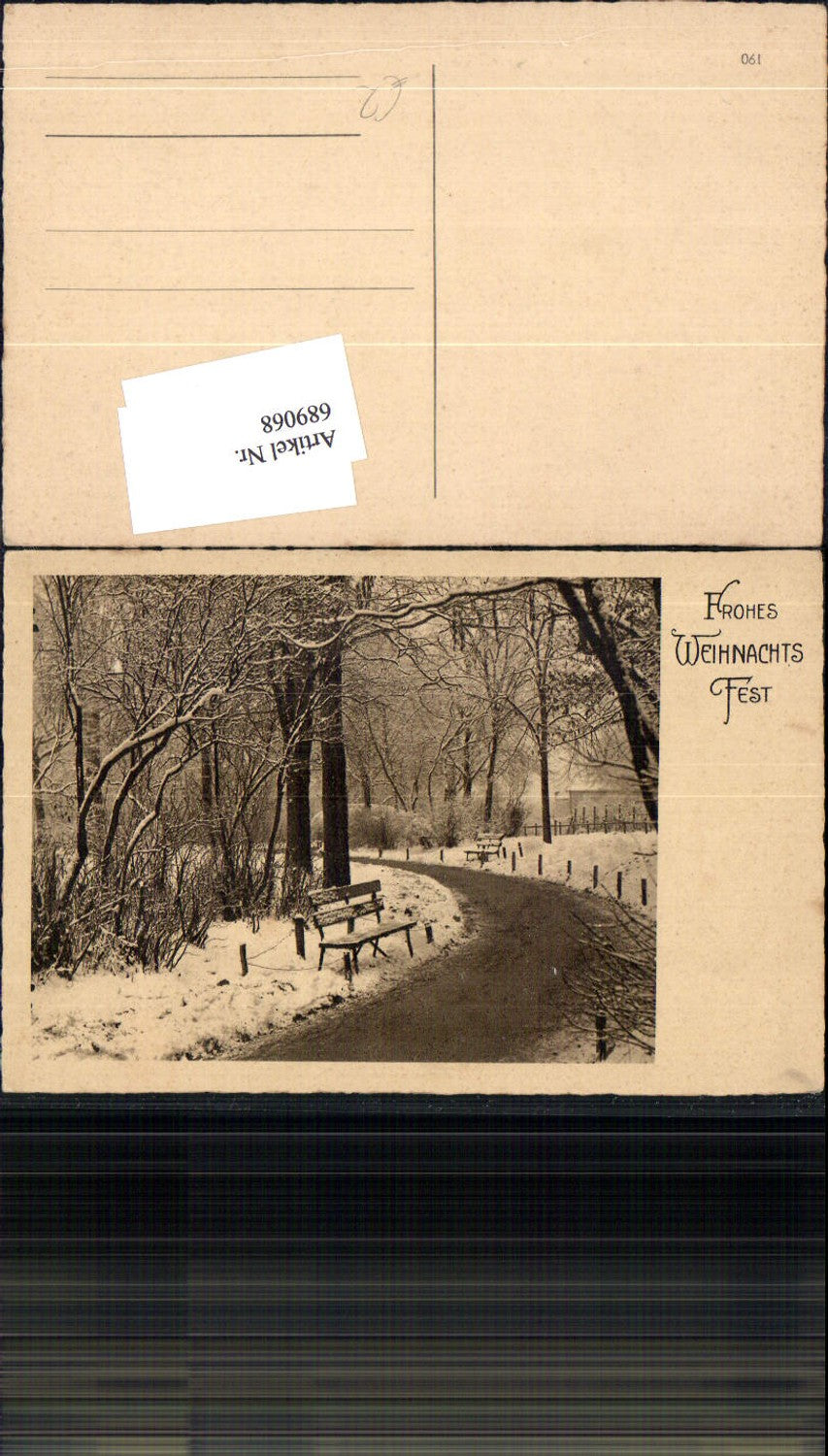689068 Christmas Bank Path Landscape