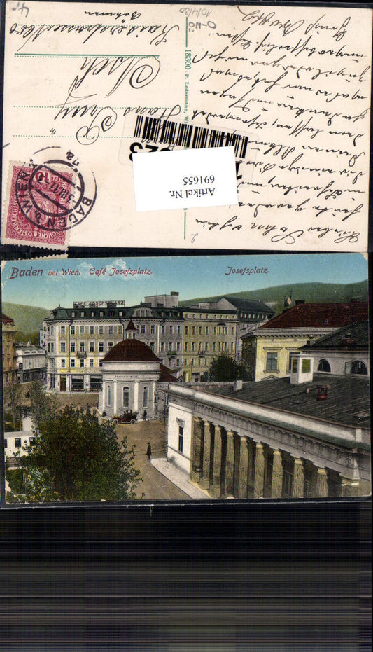 691655 Baden near Vienna, Josefsplatz Cafe 