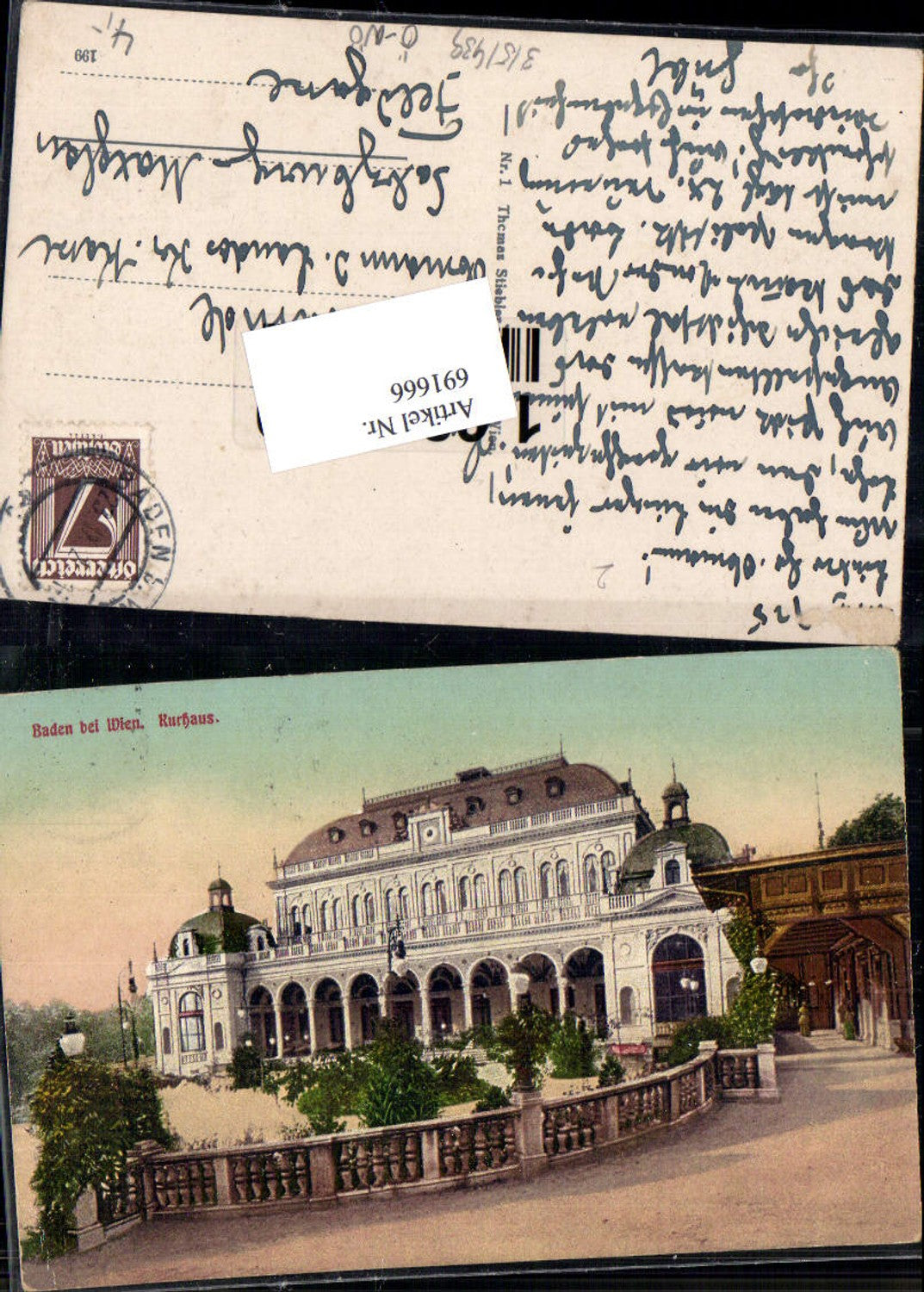 691666 Baden near Vienna Kurhaus 