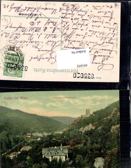 691692 Baden near Vienna Helenental Rauhenstein 