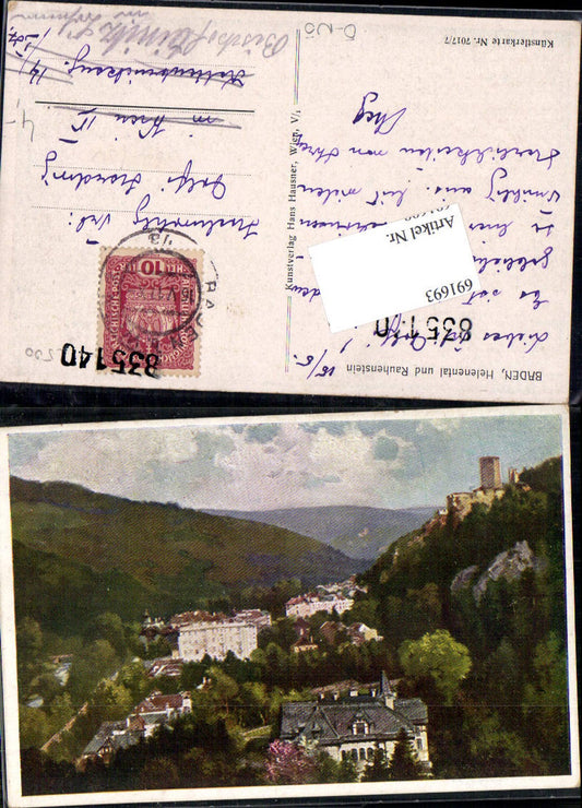 691693 Baden near Vienna Helenental Rauhenstein 