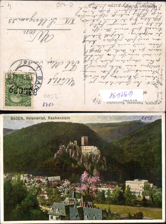 691698 Baden near Vienna Helenental Rauhenstein 
