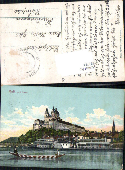 691734 Melk on the Danube Steamer Ship Boat