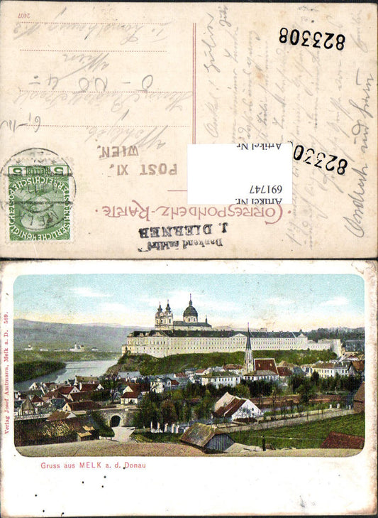 691747 Greetings from Melk on the Danube