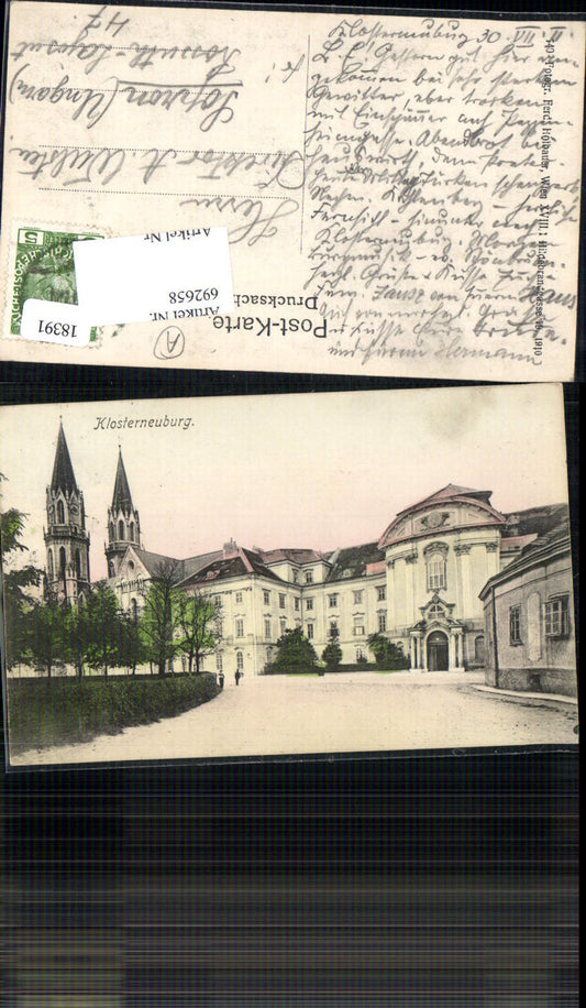 692658 Klosterneuburg Scene around 1910