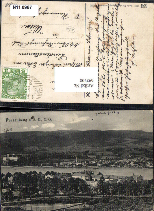 692708 Persenbeug on the Danube Ybbs 1912